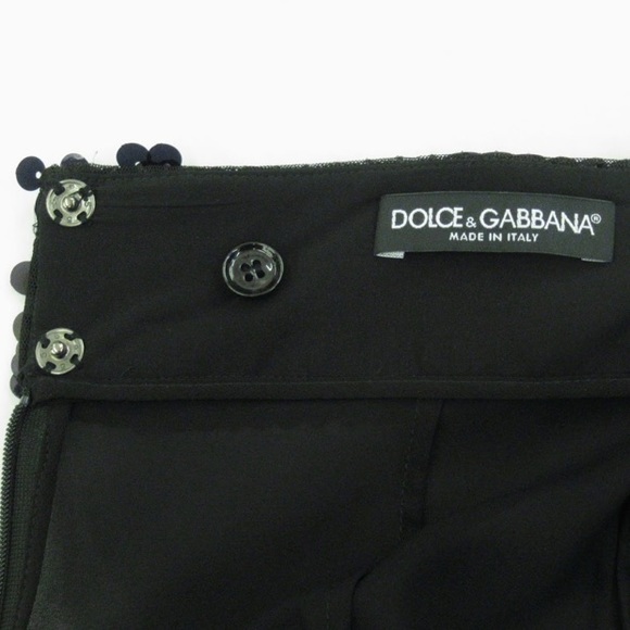 nwt DOLCE &GABBANA size 38 Silk tulle sequin SKIRT - Picture 8 of 13